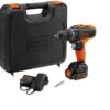 Дрель-шуруповерт аккумуляторный BLACK+DECKER BCD7122CK-RU