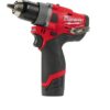 Дрель-шуруповерт аккумуляторный MILWAUKEE M12 FDD-202X FUEL 12В, 37Нм ,2АКБ, 2.0А, кейс