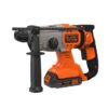 Перфоратор аккумуляторный BLACK+DECKER BCD900D1S SDS Plus 18В,1,2Дж, 5500 уд/мин,в сумке