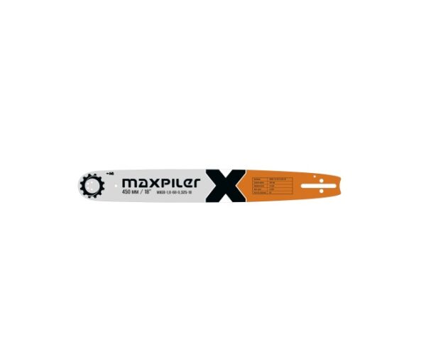 Шина для пил цепных MAXPILER MXGB-1,6-68-0,325-18, 18″, 0.325, 1.6мм, 68зв.