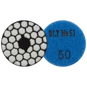 Круг шлифовальный алмазный гибкий для гравера DLT №51 #50 50мм для сухой и мокрой шлифовк (2130)