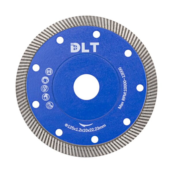 Диск алмазный по керамограниту DLT №19 SUPER THIN TURBO 125мм (1424)