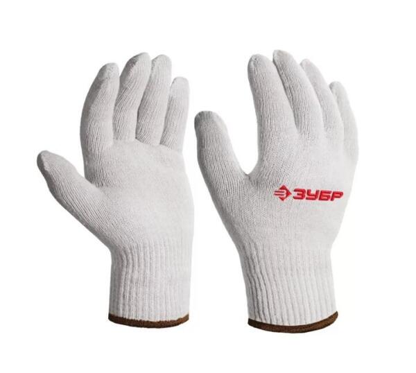 Перчатки ЗУБР Оптима L-XL, без покрытия, 10 класс  (11445-XL)