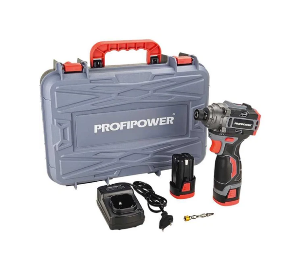 Винтоверт аккумуляторный PROFIPOWER BL-162 E0211 16В, 160Нм, 2АКБ, 2.0Ач, 3 скорости, З/У, кейс